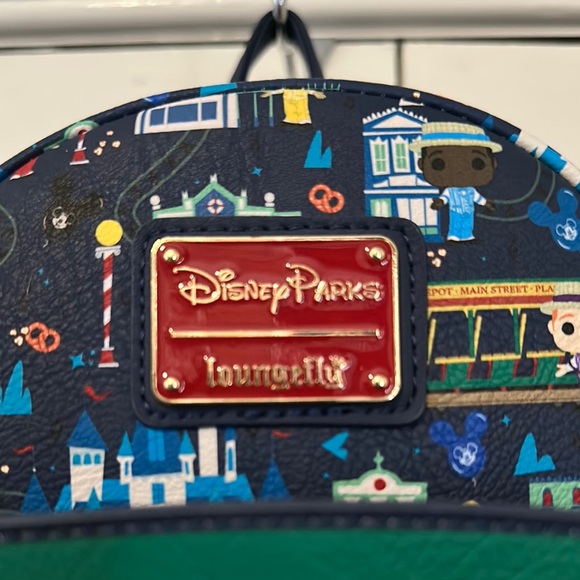 Loungefly Disney Backpack with Funko Pop style Dapper Dans - Picture 2 of 8